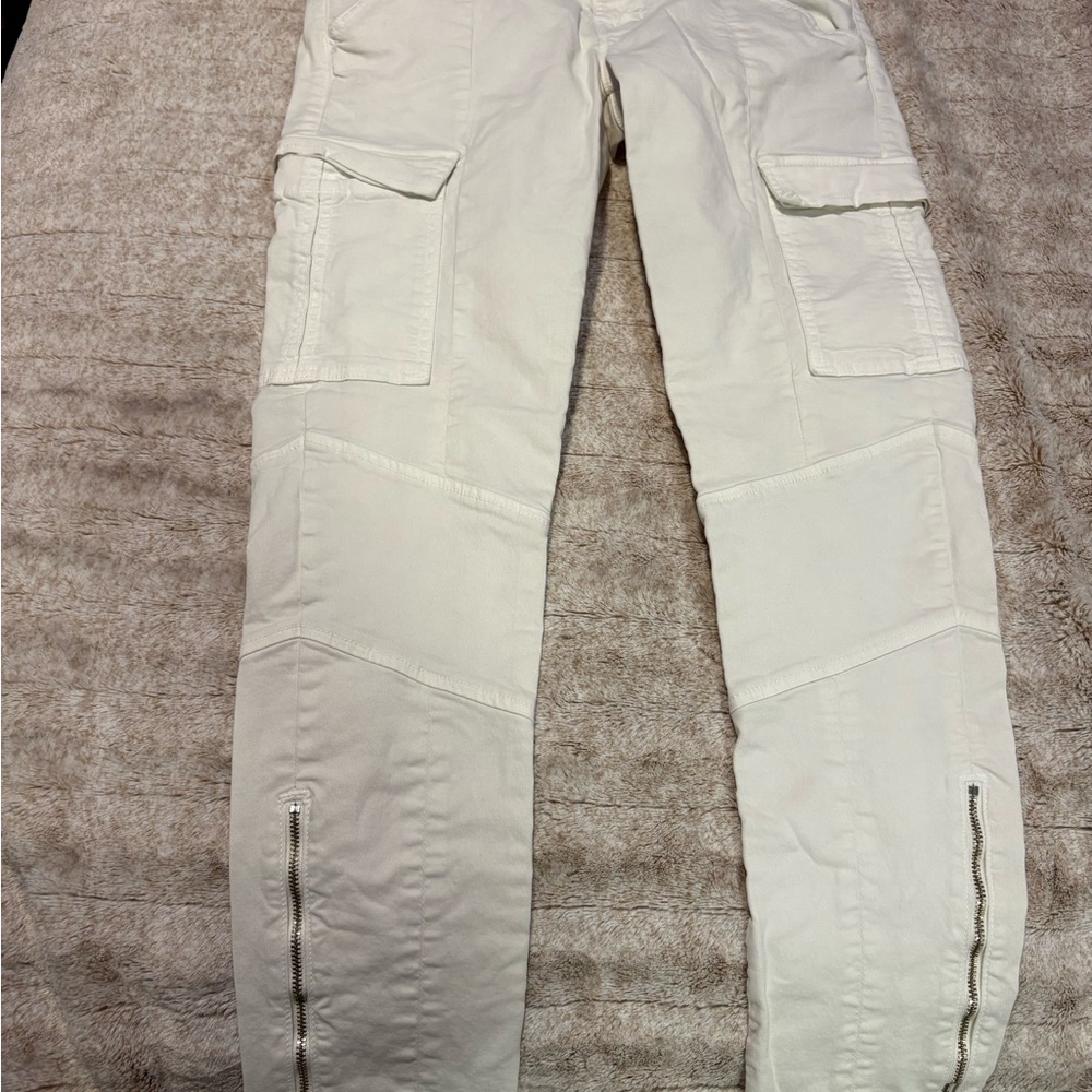 1995 J Brand Off-White Cargo Pants